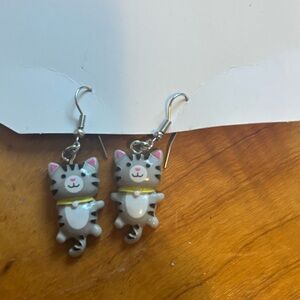 New Cute cat earrings #kawaii